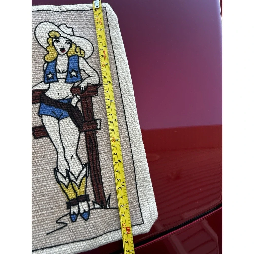 Vintage El Paso Saddleblanket 4 Pc Western Cowgirl Decor Set Wall Hanging